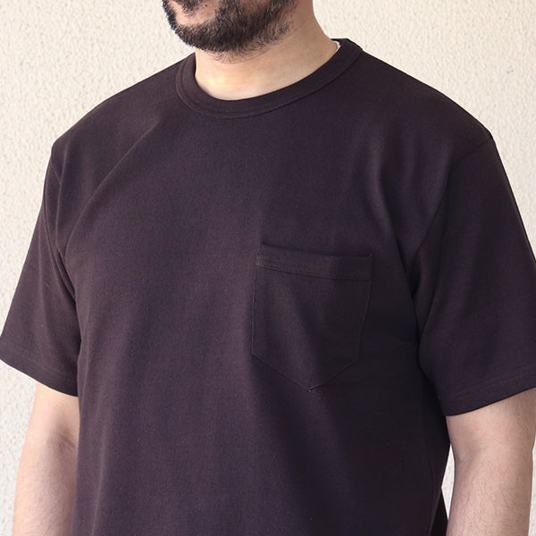 POCKET T-SHIRT SHORT SLEEVE / VINTAGE STYLE HEAVY WEIGHT JERSEY