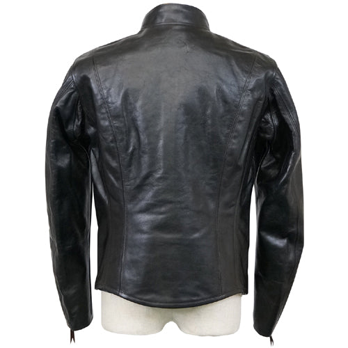 SPEED MASTER / SUPERIOR LEATHER TOGS / LATE 1940-1950s MOTORCYCLE JACKET / SINGLE TYPE / HORSE HIDE / BLACKJACK