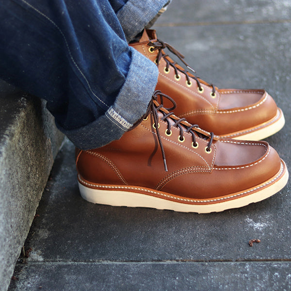 MOC TOE BOOTS / HORWEEN LEATHER CAVALIER / WHISKEY