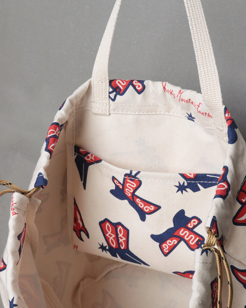 DABY'S PET BAG / BOOTS PATTERN NATURAL / LARGE SIZE