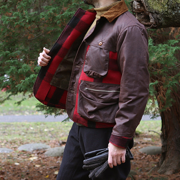 UTICA COAT / WOOL BUFFLO PLAID × BRITISH MILLERAIN WAXED COTTON