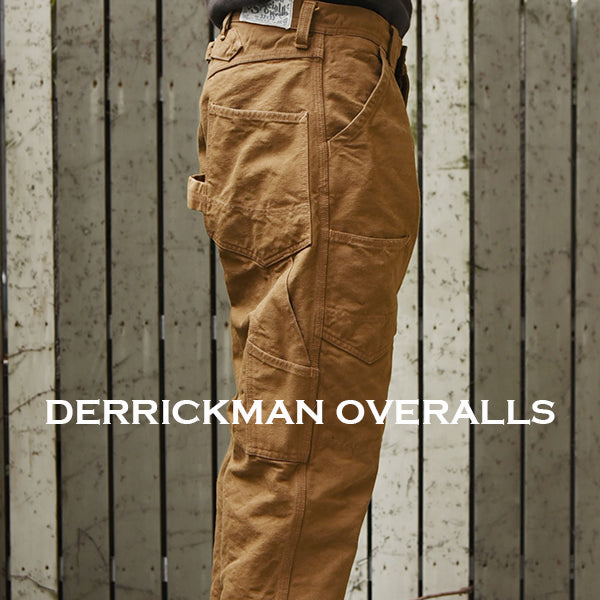 DERRICKMAN OVERALLS / 1920 - 1930s STYLE WORK CLOTHING / ORIGINAL YARN DYED DUCK / TOBACCO BROWN