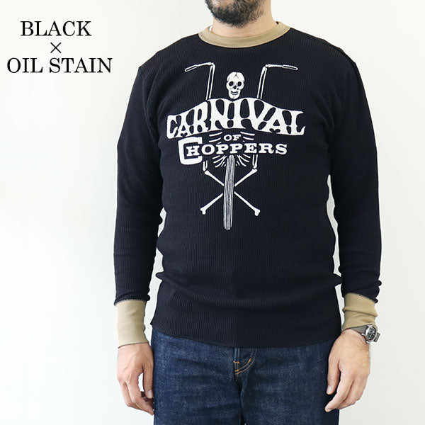CREW NECKED THERMAL LONG SLEEVE SHIRT / CARNIVAL OF CHOPPERS