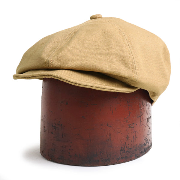 HOG MASTER 8 PANELS CAP / 1890 〜 STYLE CASQUETTE / VINTAGE STYLE SULFIDE DYED DUCK / YELLOW BROWN