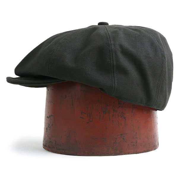 HOG MASTER 8 PANELS CAP / 1890 〜 STYLE CASQUETTE / VINTAGE STYLE COTTON DUCK / BLACK