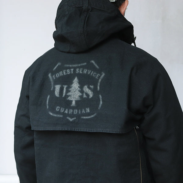 TIMBER CRUISER COAT / U.S. FOREST SERVICE / YARN-DYED BLACK