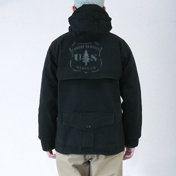 TIMBER CRUISER COAT / U.S. FOREST SERVICE / YARN-DYED BLACK