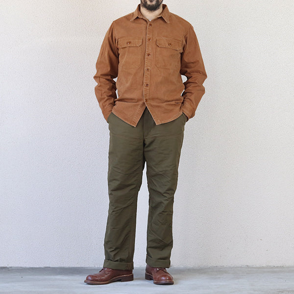 FIELD CRUISER TROUSERS / VINTAGE STYLE 10oz DUCK PARAFFIN COATING × VINTAGE STYLE HIGH DENSITY WEATHER / OLIVE DRAB × KHAKI GREEN