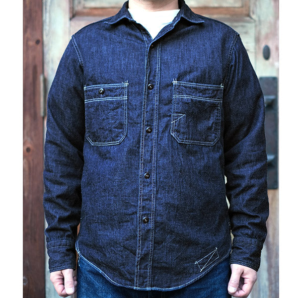 DIAMOND CRACKER SHIRT / VINTAGE STYLE 8oz DENIM / INDIGO