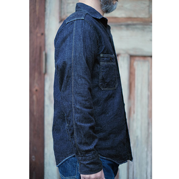 DIAMOND CRACKER SHIRT / VINTAGE STYLE 8oz DENIM / INDIGO