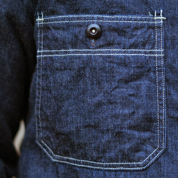 DIAMOND CRACKER SHIRT / VINTAGE STYLE 8oz DENIM / INDIGO