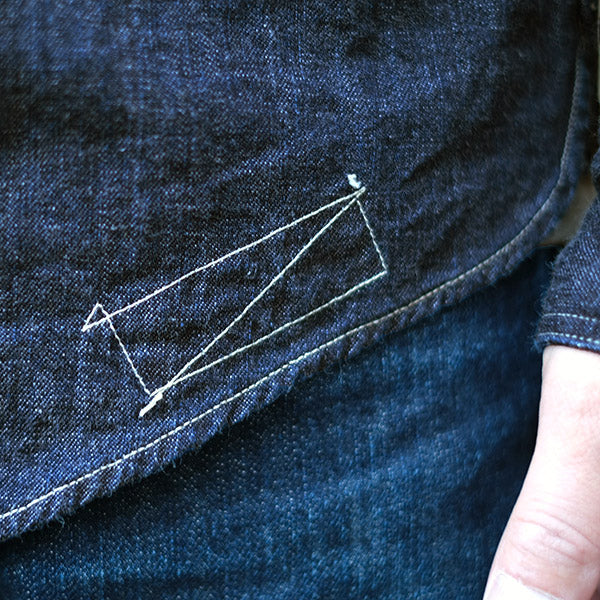 DIAMOND CRACKER SHIRT / VINTAGE STYLE 8oz DENIM / INDIGO