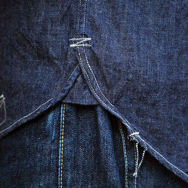 DIAMOND CRACKER SHIRT / VINTAGE STYLE 8oz DENIM / INDIGO