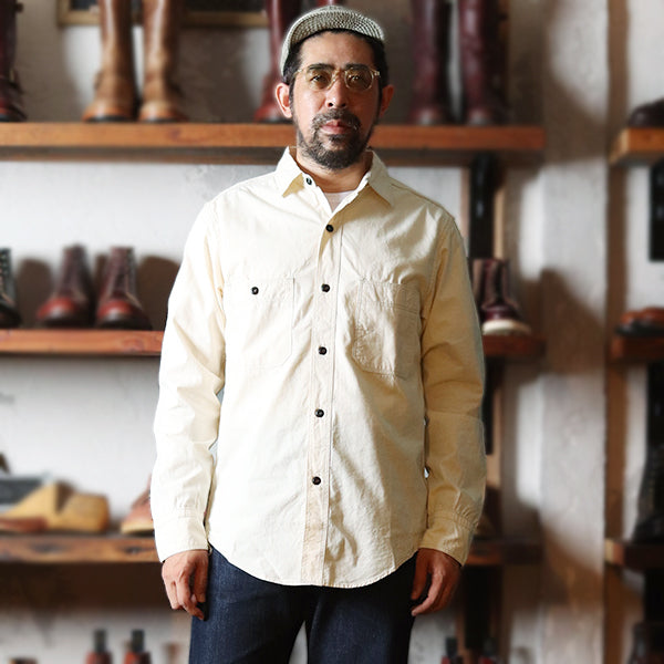 DIAMOND CRACKER SHIRT / ORIGINAL HIGH DENSITY CHAMBRAY / RAW WHITE