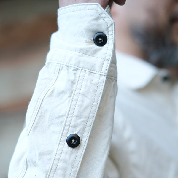 DIAMOND CRACKER SHIRT / ORIGINAL HIGH DENSITY CHAMBRAY / RAW WHITE