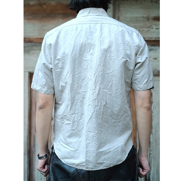 BIG BERTHA S/S SHIRT / 5.5oz COTTON × LINEN CHAMBRAY