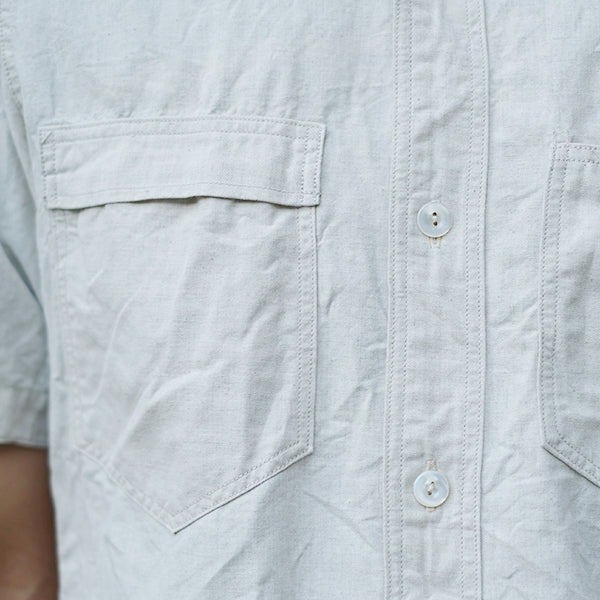 BIG BERTHA S/S SHIRT / 5.5oz COTTON × LINEN CHAMBRAY