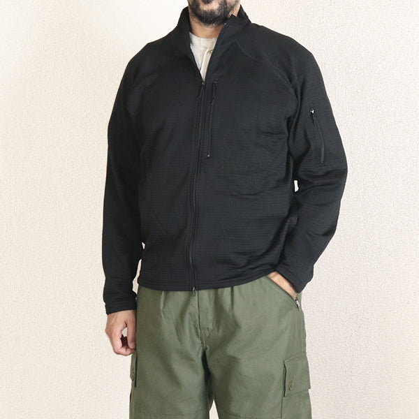 WATCHDOG / FLEECE BASE LAYER FULL ZIP STAND COLLAR SHIRT / POLARTEC POWER GRID