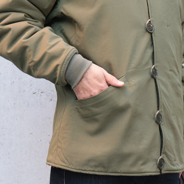 M-43 INDIPENDENT / REVERSIBLE PILE JACKET / POLARTEC THERMAL PRO / OLIVE