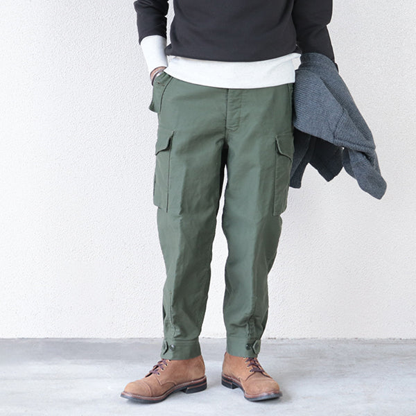 GROUND CREW TROUSERS / MILITARY MOLESKIN / OLIVE