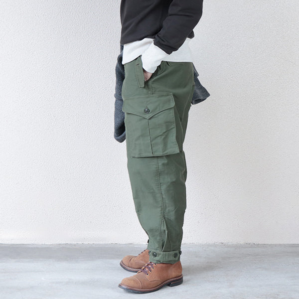 GROUND CREW TROUSERS / MILITARY MOLESKIN / OLIVE