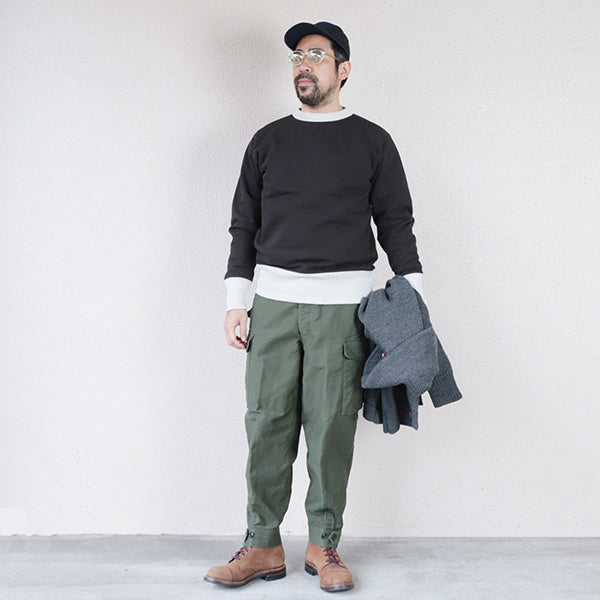 GROUND CREW TROUSERS / MILITARY MOLESKIN / OLIVE