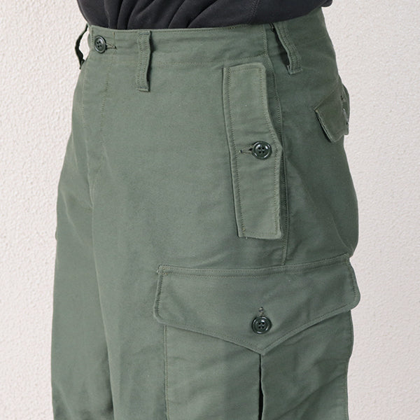 GROUND CREW TROUSERS / MILITARY MOLESKIN / OLIVE