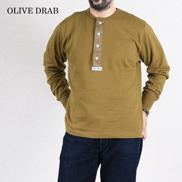 HENLEY NECKED LONG SLEEVE SHIRT