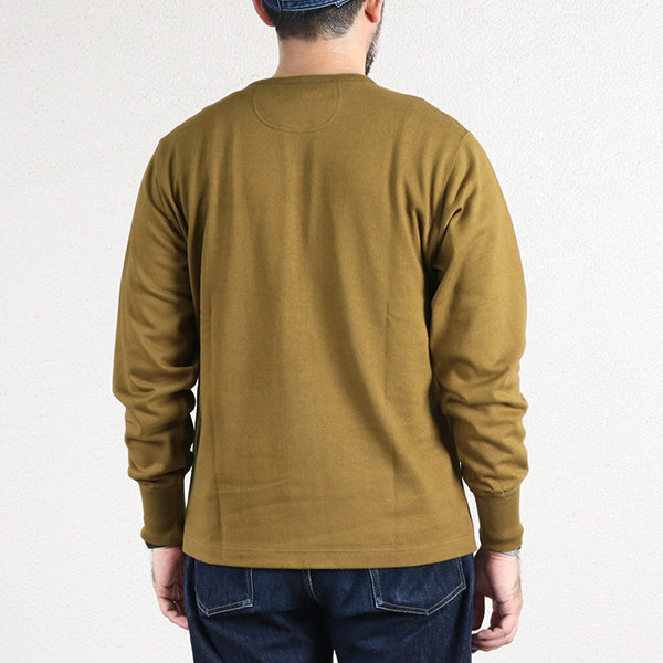 HENLEY NECKED LONG SLEEVE SHIRT