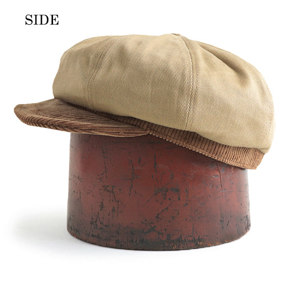 JAM BUSTER 8 PANELS CAP / HEAVY DRILL × HEAVY CORDUROY / BEIGE