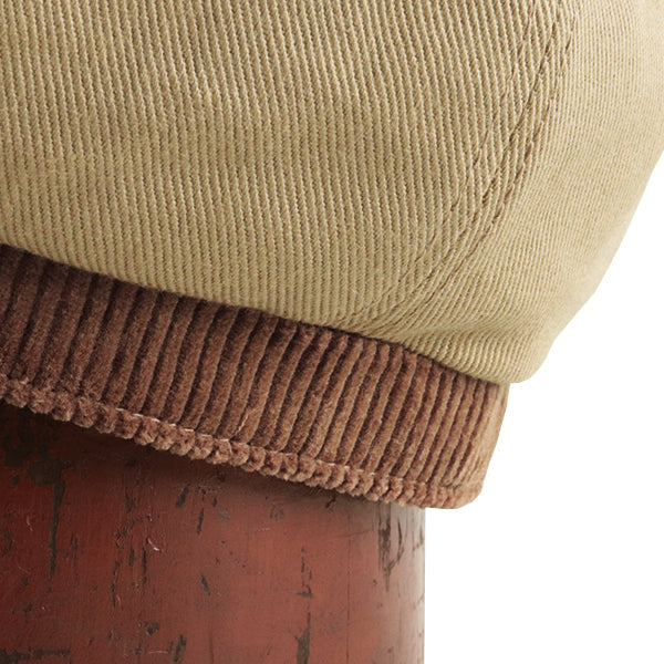 JAM BUSTER 8 PANELS CAP / HEAVY DRILL × HEAVY CORDUROY / BEIGE