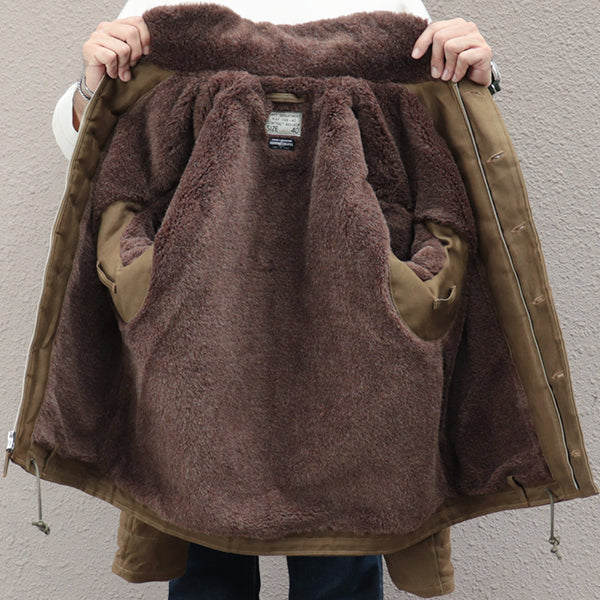 TYPE N-1 PLAIN MODEL / JUNGLE CLOTH PARAFFIN COATING / DARK KHAKI BEIGE
