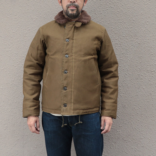 TYPE N-1 PLAIN MODEL / JUNGLE CLOTH PARAFFIN COATING / DARK KHAKI BEIGE