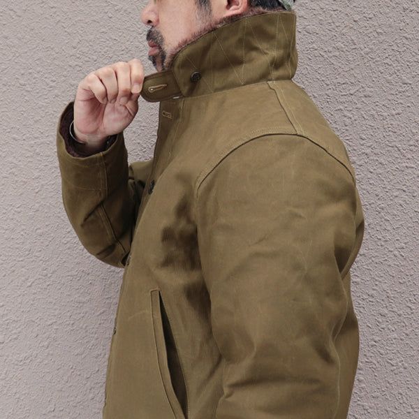 TYPE N-1 PLAIN MODEL / JUNGLE CLOTH PARAFFIN COATING / DARK KHAKI BEIGE