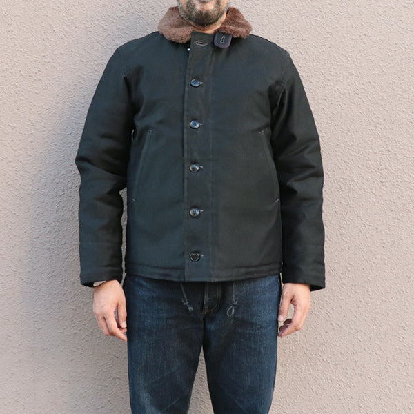 TYPE N-1 PLAIN MODEL / JUNGLE CLOTH PARAFFIN COATING / DARK NAVY