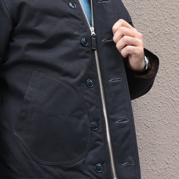 CIVILIAN DECK JACKET / COTTON DUCK DRY FINISH / DARK NAVY