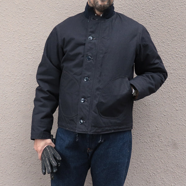 CIVILIAN EQUIPMENT デッキワーカージャケット CIVILIAN DECK JACKET / COTTON DUCK DRY FINISH / DARK NAVY — SPEEDWAY