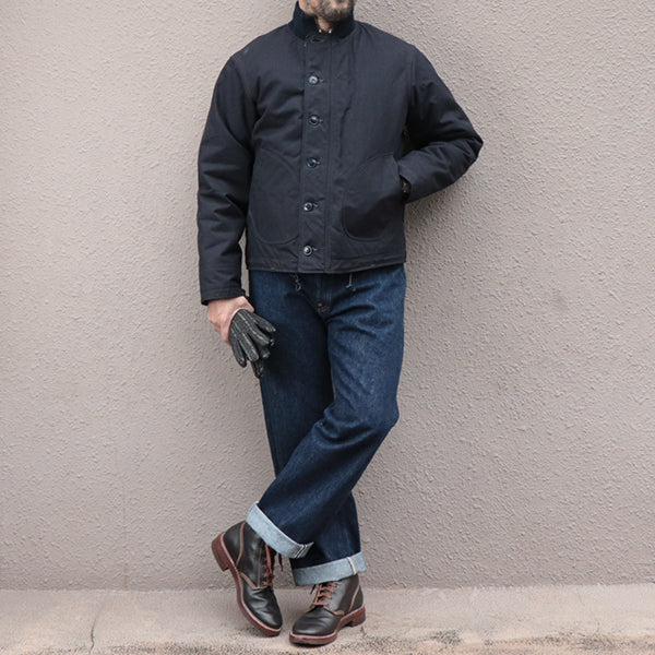 CIVILIAN DECK JACKET / COTTON DUCK DRY FINISH / DARK NAVY