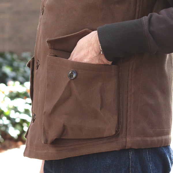 WINTER AVIATORS VEST / PLAIN MODEL / DARK RED BEIGE