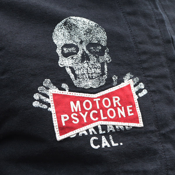 GARAGE WORKER JACKET / RISING FROM HELL / YARN-DYED 11oz CANVAS / YARN-DYED RUDE BLACK