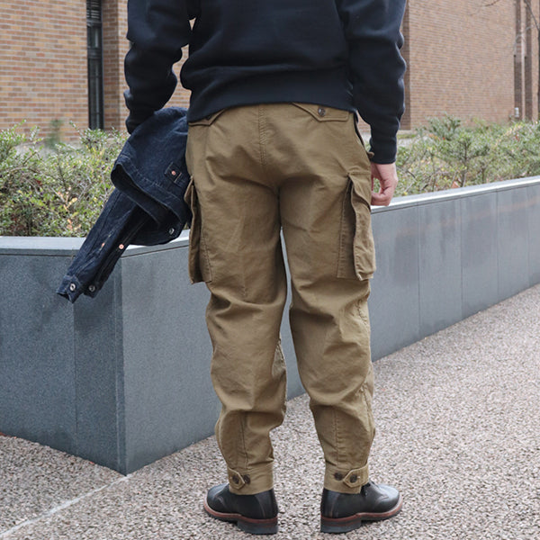 GROUND CREW TROUSERS / MILITARY MOLESKIN / KHAKI BEIGE