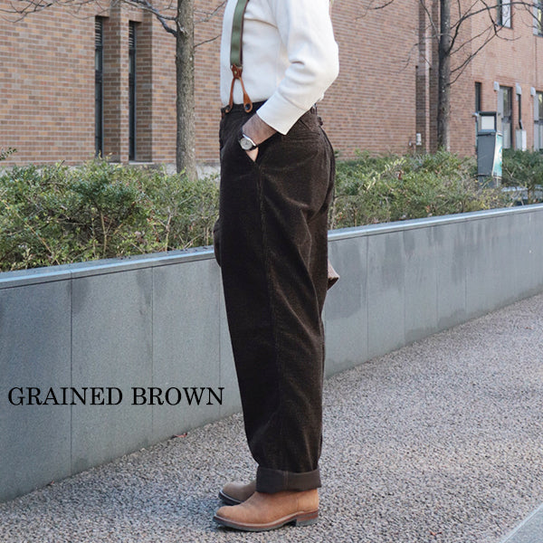 YELLOWSTONE HUNTING TROUSERS  / VINTAGE-STYLE PRINTED CORDUROY