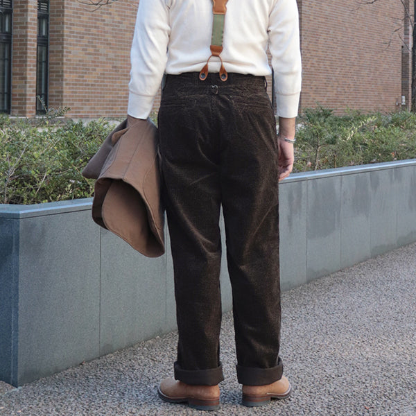YELLOWSTONE HUNTING TROUSERS  / VINTAGE-STYLE PRINTED CORDUROY