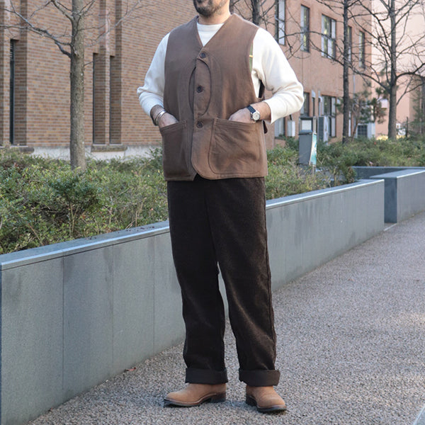 YELLOWSTONE HUNTING TROUSERS / VINTAGE STYLE PRINTED CORDUROY
