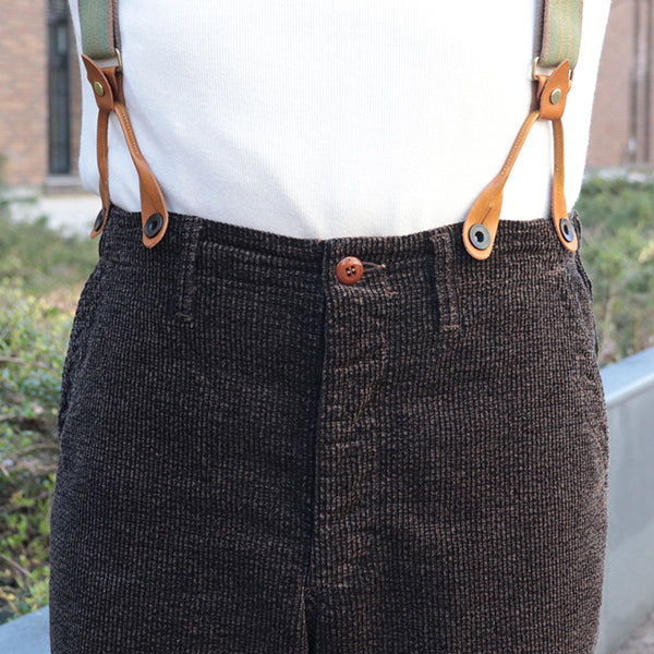 YELLOWSTONE HUNTING TROUSERS / VINTAGE STYLE PRINTED CORDUROY