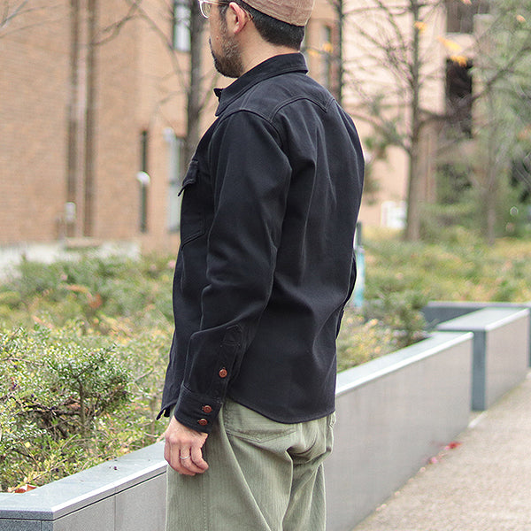 U.S. NAVY UTILITY SHIRT / ORIGINAL COTTON HARD TWIST KERSEY / DARK NAVY