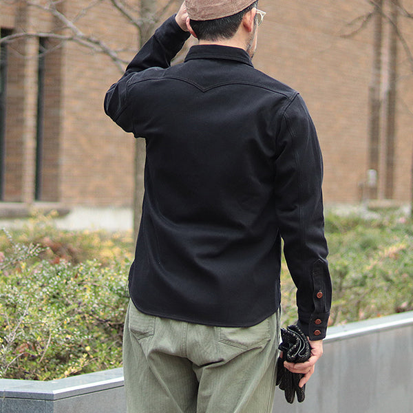 U.S. NAVY UTILITY SHIRT / ORIGINAL COTTON HARD TWIST KERSEY / DARK NAVY