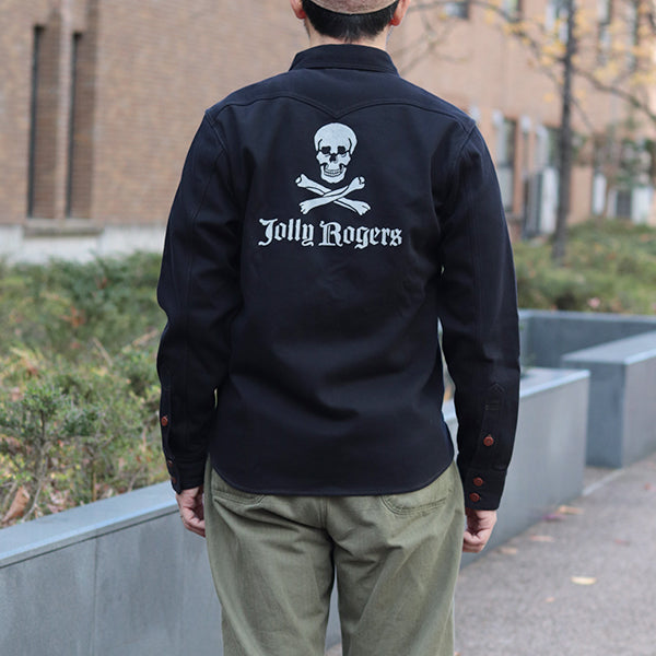 JOLLY ROGERS CV17 / U.S. NAVY UTILITY SHIRT CUSTOM MODEL / DARK NAVY