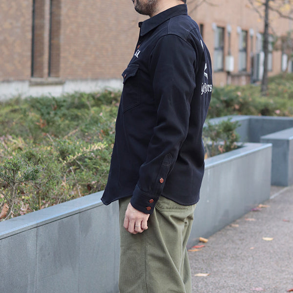 JOLLY ROGERS CV17 / U.S. NAVY UTILITY SHIRT CUSTOM MODEL / DARK NAVY