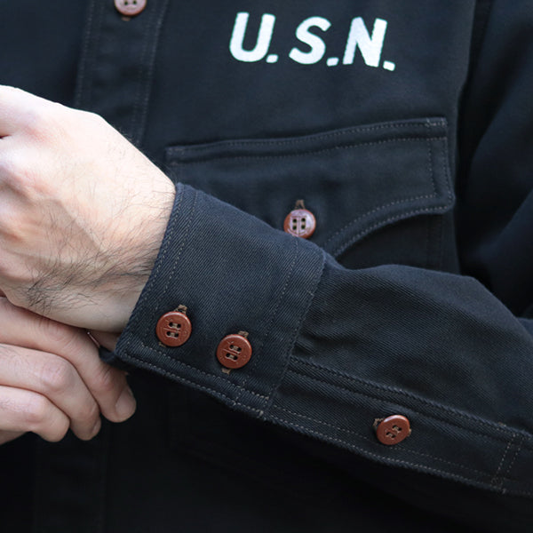 JOLLY ROGERS CV17 / U.S. NAVY UTILITY SHIRT CUSTOM MODEL / DARK NAVY